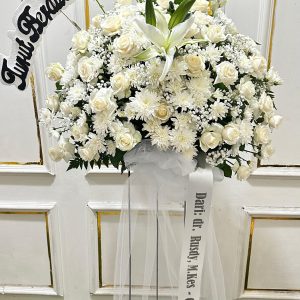Standing Flower Duka Cita White