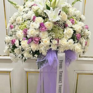 Standing Flower White Rose