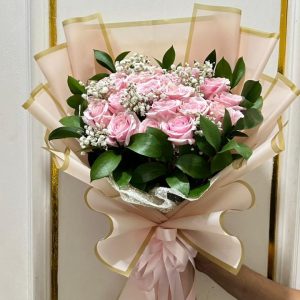 Handbouqet Pink Green